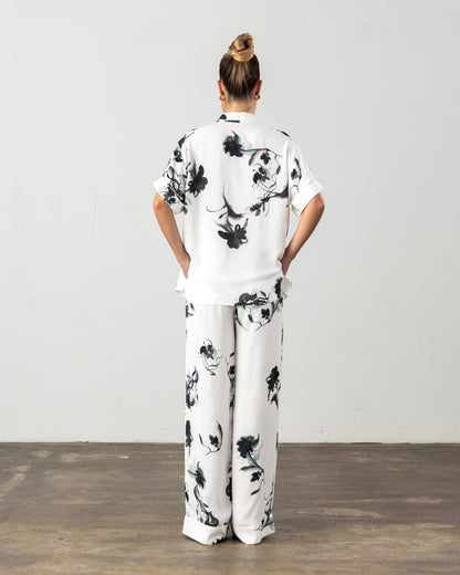 Livia Pants Black Floral Pre-Order