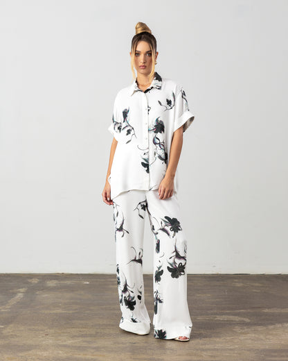 Livia Shirt Black Floral Pre-Order