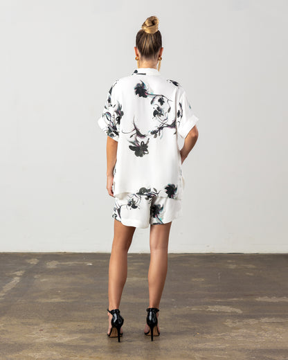 Lottie Shorts Black Floral Pre-Order