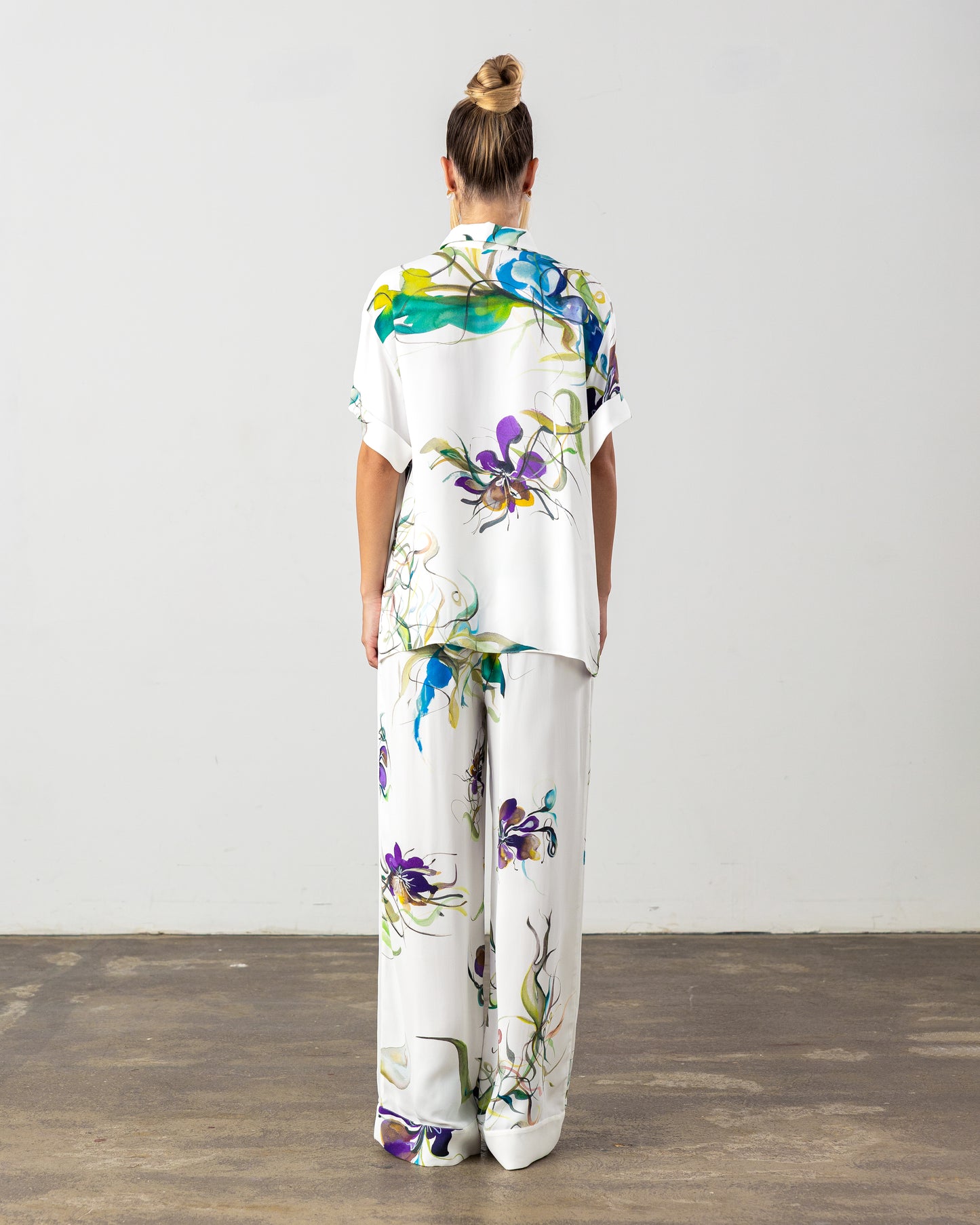 Livia Pants Purple Floral Pre-Order