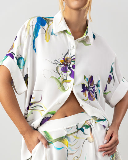 Livia Shirt Purple Floral Pre-Order