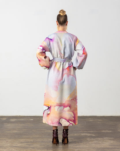 Kali Wrap Coat Abstract Pre-Order