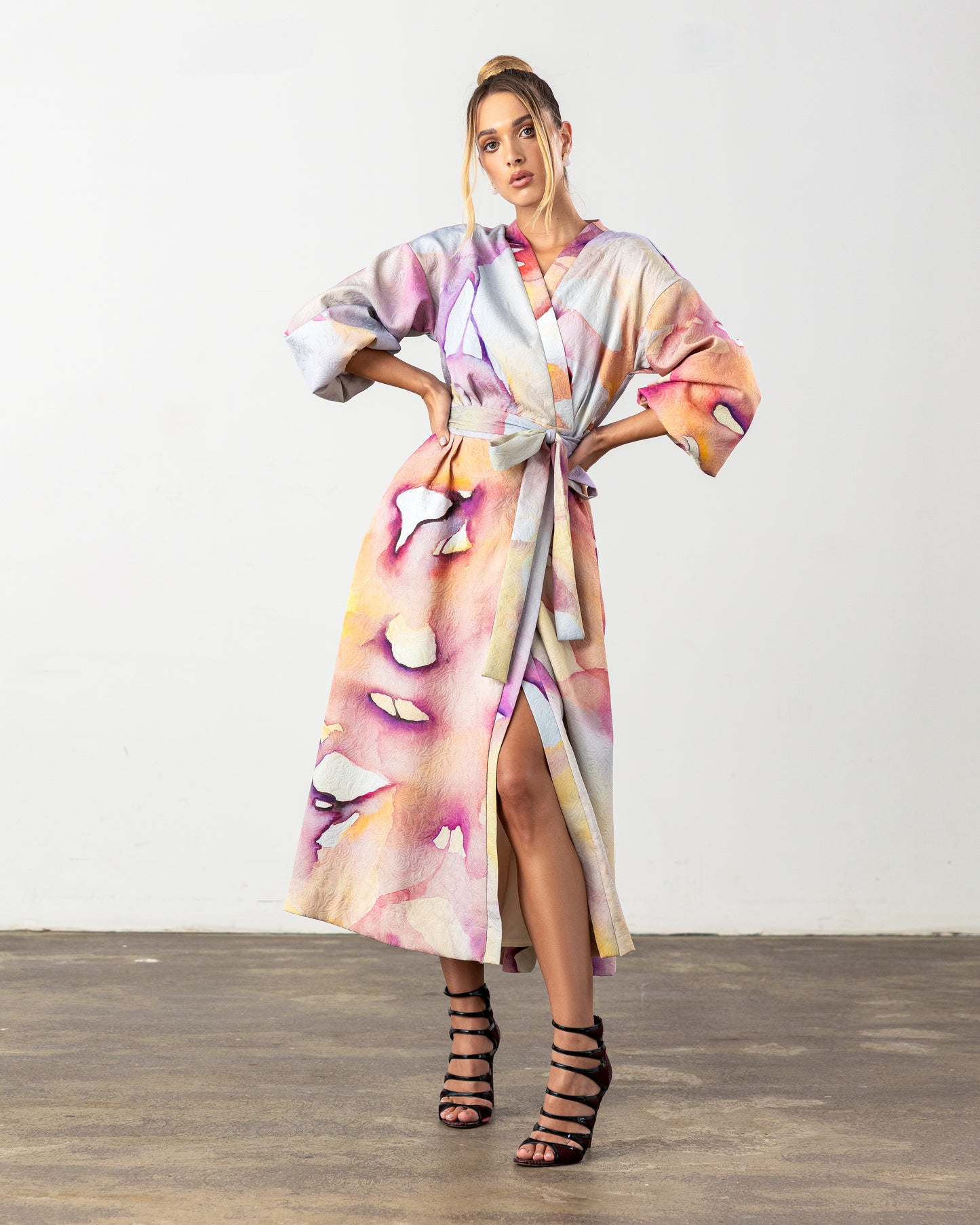 Kali Wrap Coat Abstract Pre-Order