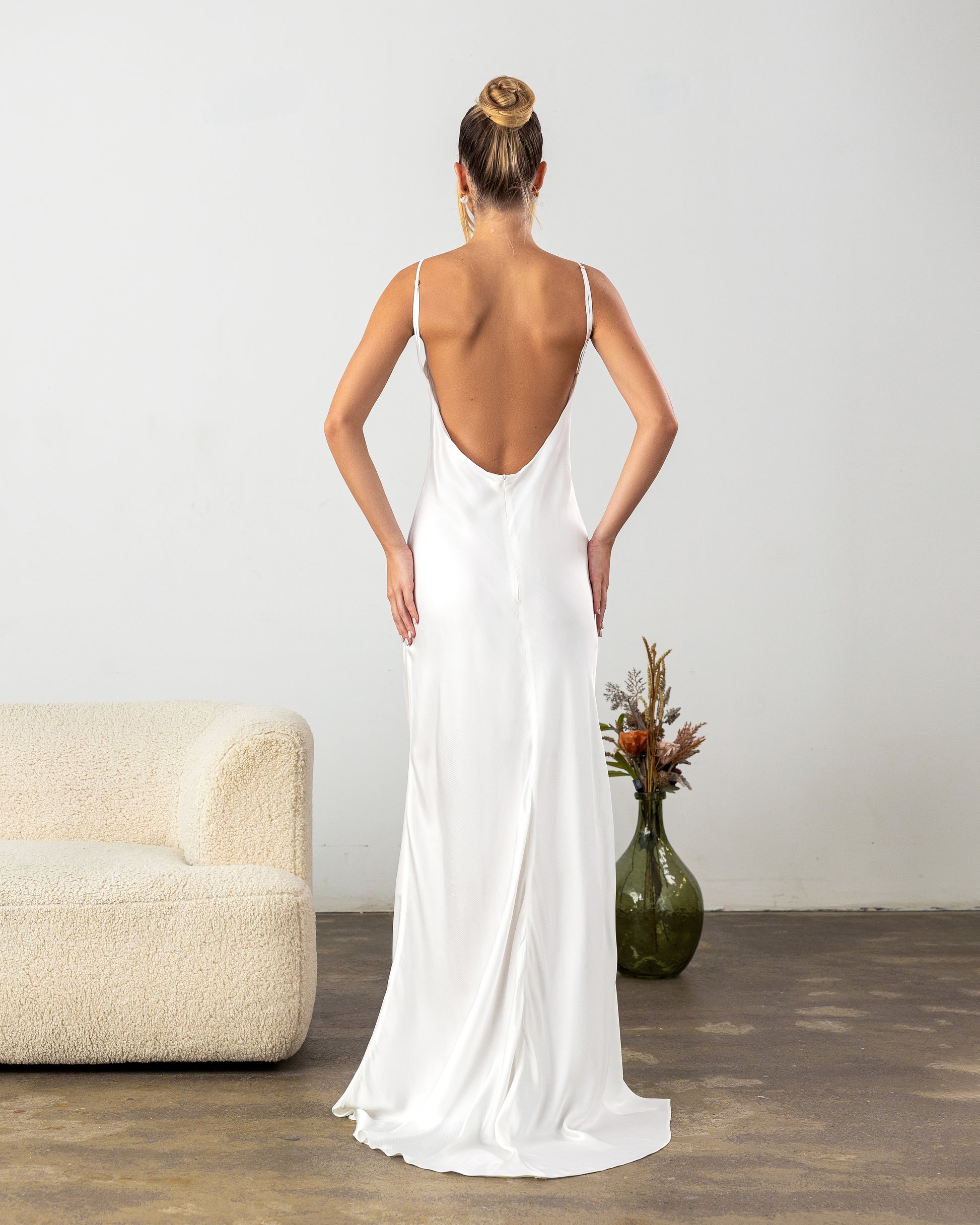 ghost cream dress FFORME Nyx Dress in Cream Cream / 38