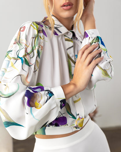 Cleo Crop Blouse Pre-Order