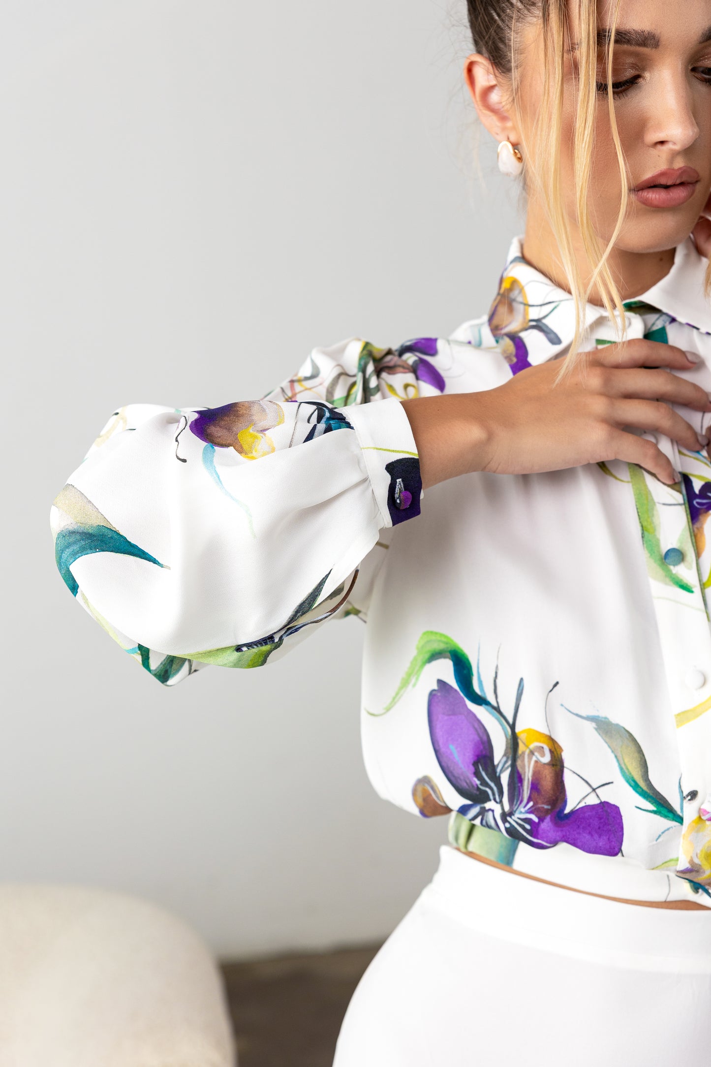 Cleo Crop Blouse Pre-Order