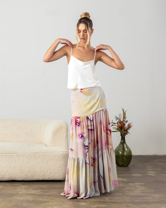 Petra Skirt Abstract Pink