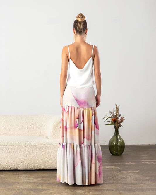Petra Skirt Abstract Pink