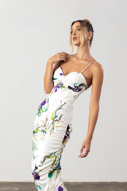Lavinia Dress Purple Floral Pre-Order