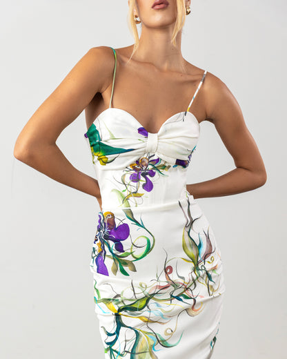 Lavinia Dress Purple Floral Pre-Order