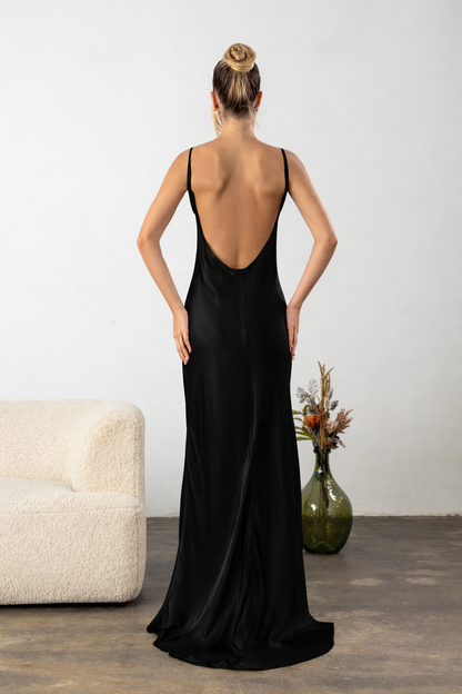 Ellie Slip Dress Black