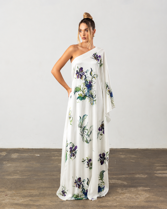 Etta Dress Purple Floral