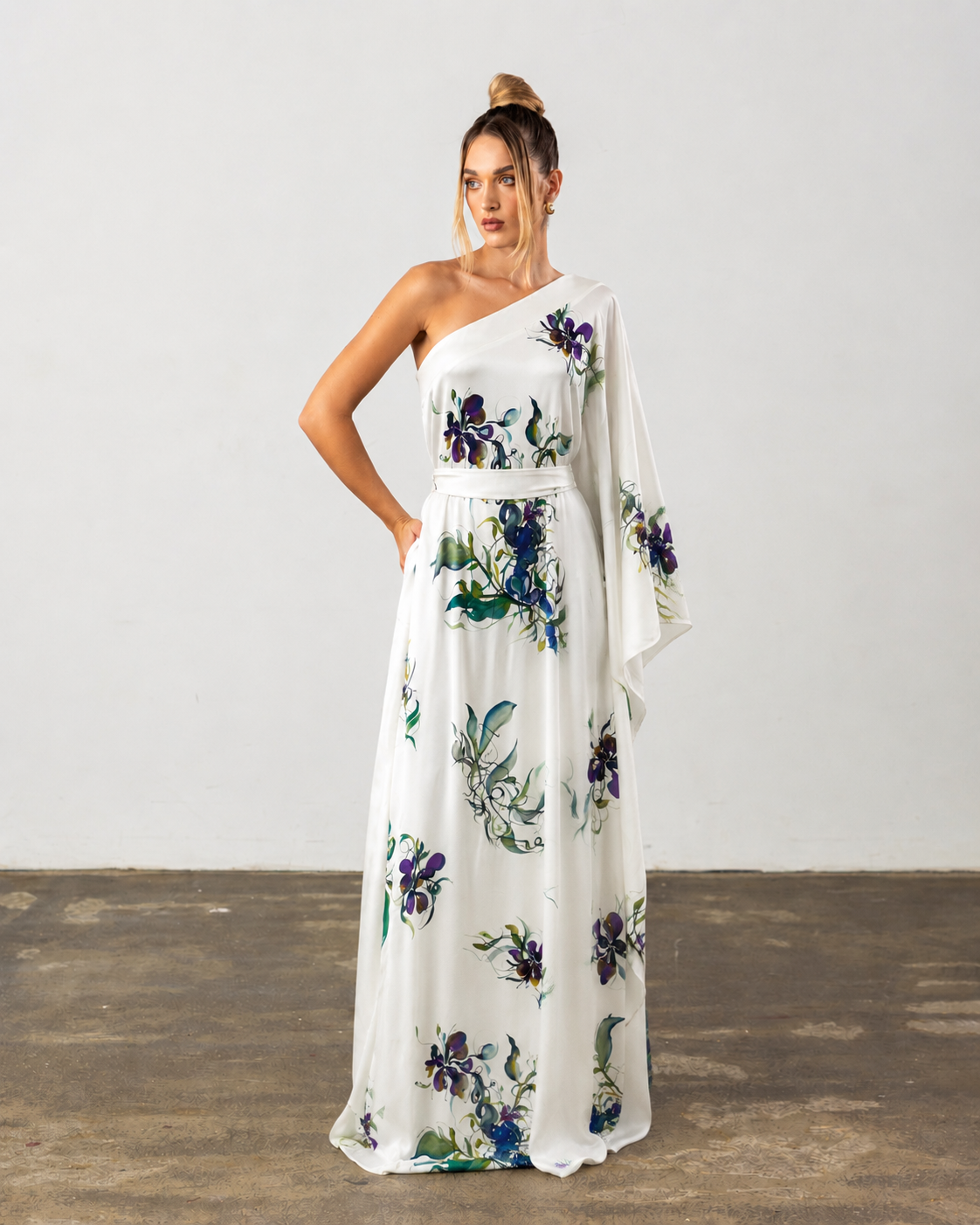 Etta Dress Purple Floral