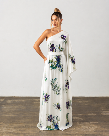 Etta Dress Purple Floral