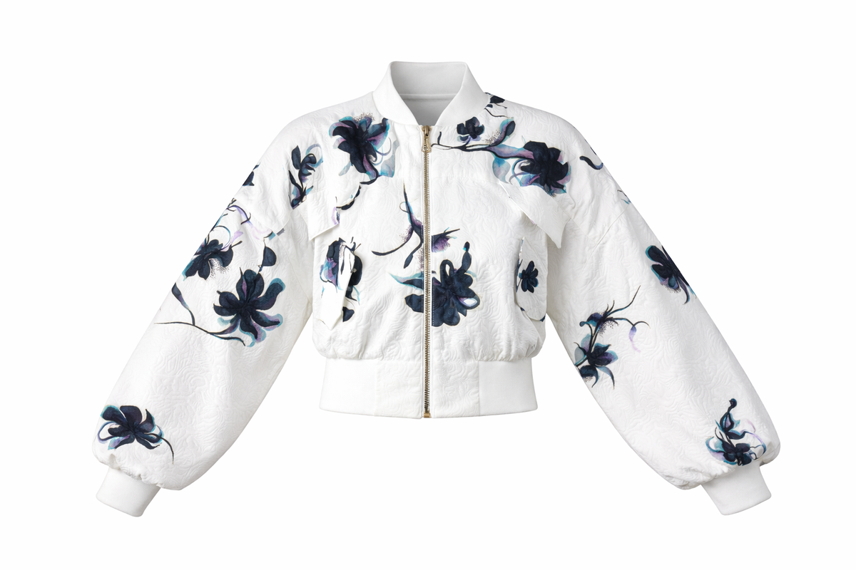 Remi Bomber Jacket Black Floral