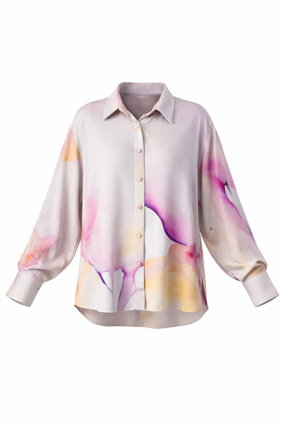 Livia Shirt Pink Abstract