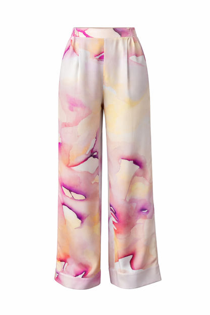 Livia Pants Pink Abstract Pre-Order