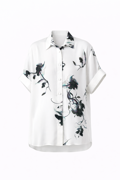 Livia Shirt Black Floral Pre-Order