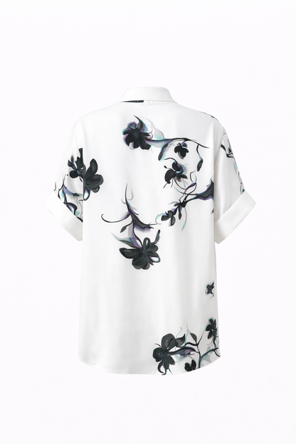 Livia Shirt Black Floral Pre-Order