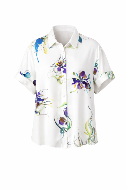 Livia Shirt Purple Floral Pre-Order