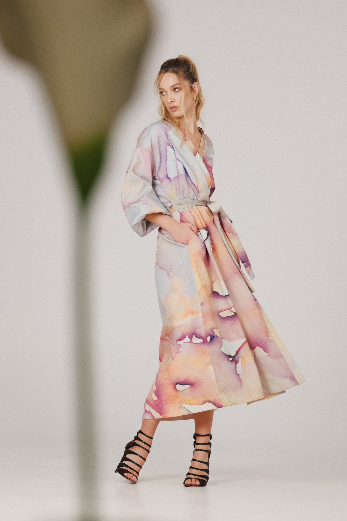 Kali Wrap Coat Abstract Pre-Order