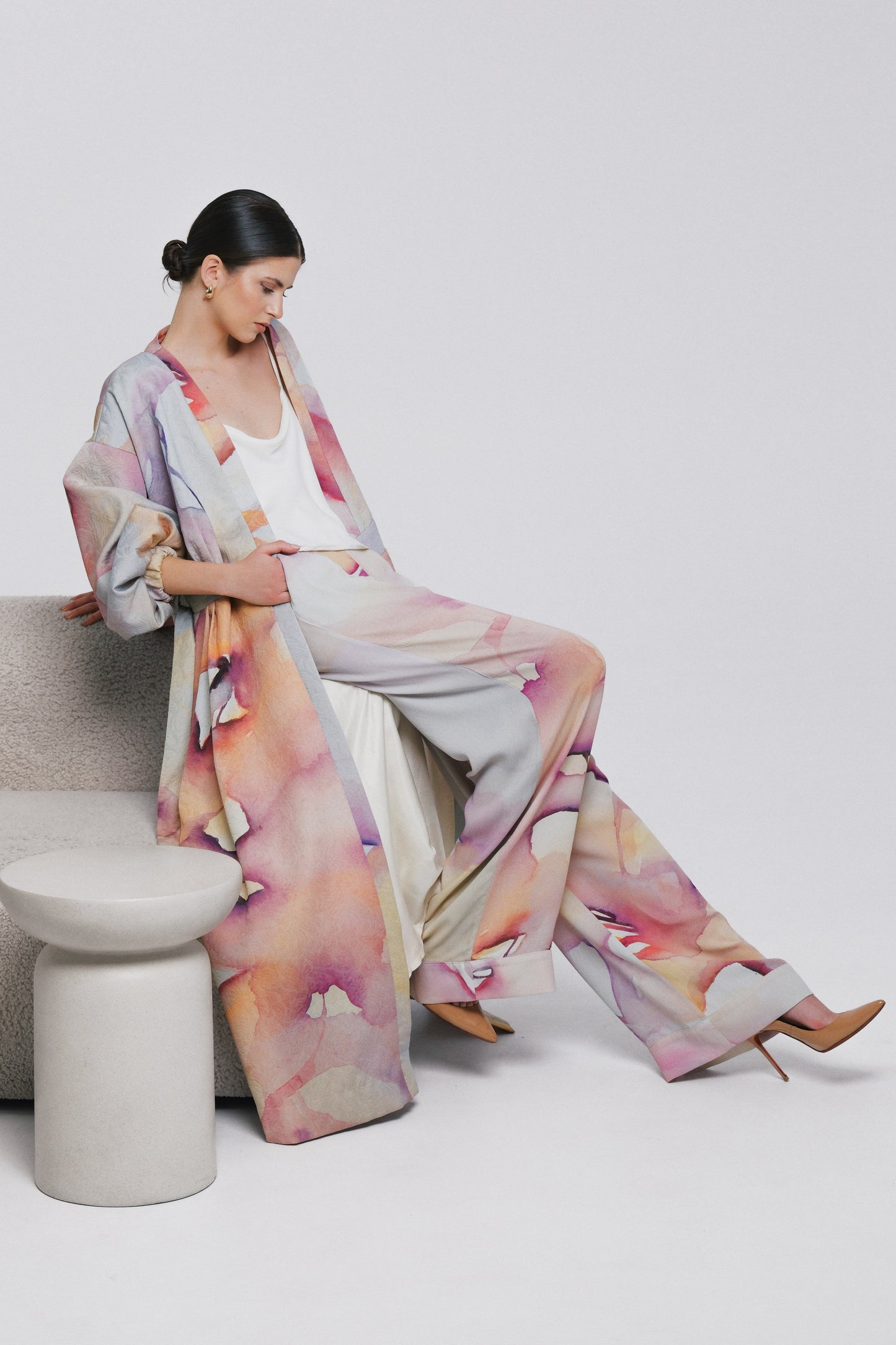 Kali Wrap Coat Abstract Pre-Order