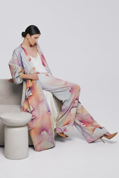 Kali Wrap Coat Abstract Pre-Order