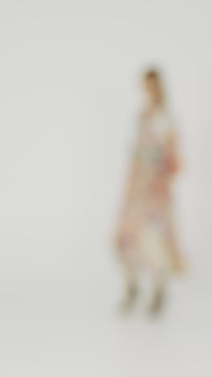 Kali Wrap Coat Abstract Pre-Order