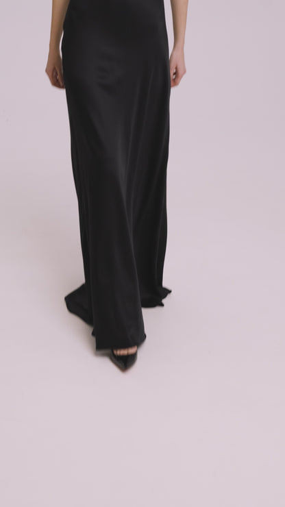 Ellie Slip Dress Black